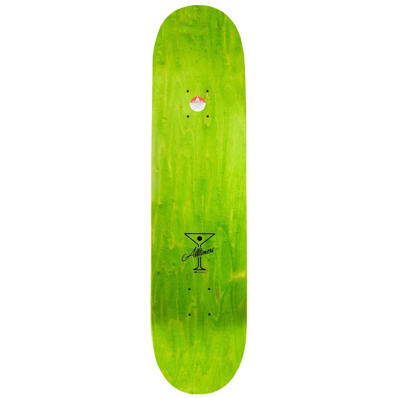 Alltimers 'Flex' Green Skateboard Deck 8.125