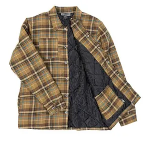 ANTIHERO SKATEBOARDS FLANNEL JACKET BASIC EAGLE LOGO MULTICOLOR BROWN