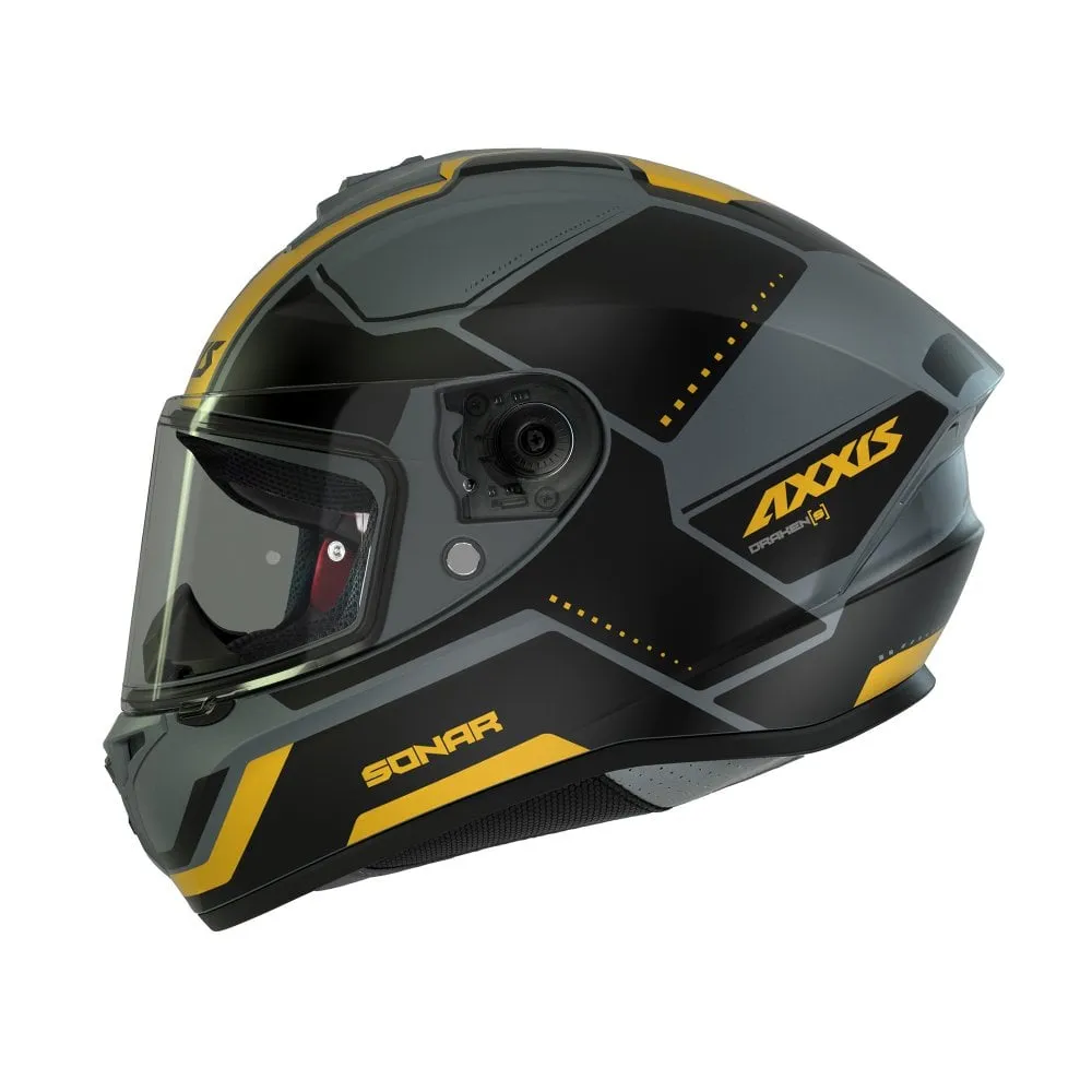 Axxis Draken Sonar Helmet - Yellow