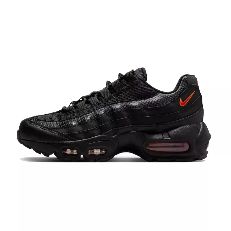 Baskets Nike Air Max 95 Gs - Noir Et Rouge - Femme