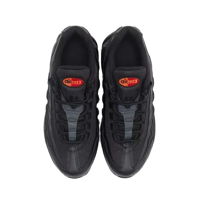 Baskets Nike Air Max 95 Gs - Noir Et Rouge - Femme