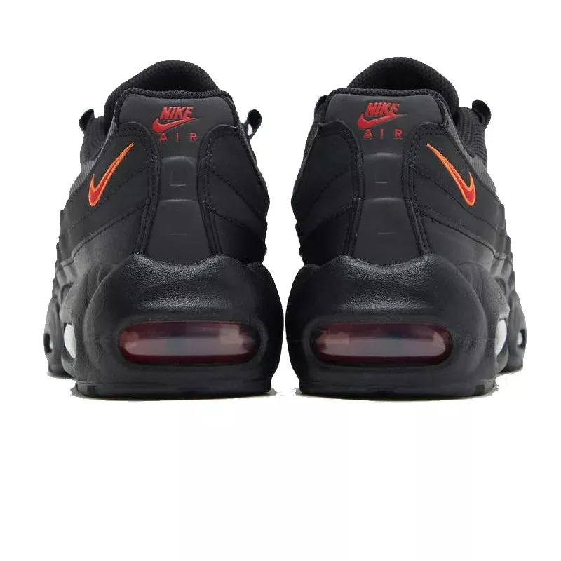 Baskets Nike Air Max 95 Gs - Noir Et Rouge - Femme