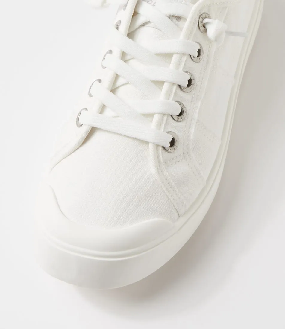 BLOWFISH Valtan White Washed Canvas Sneakers