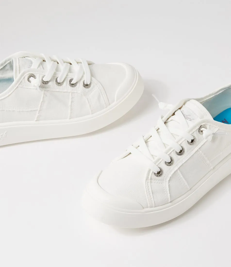 BLOWFISH Valtan White Washed Canvas Sneakers