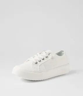 BLOWFISH Valtan White Washed Canvas Sneakers