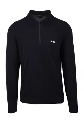 Boss Momentum_lite_pl24long Sleeved Polo Dark Blue