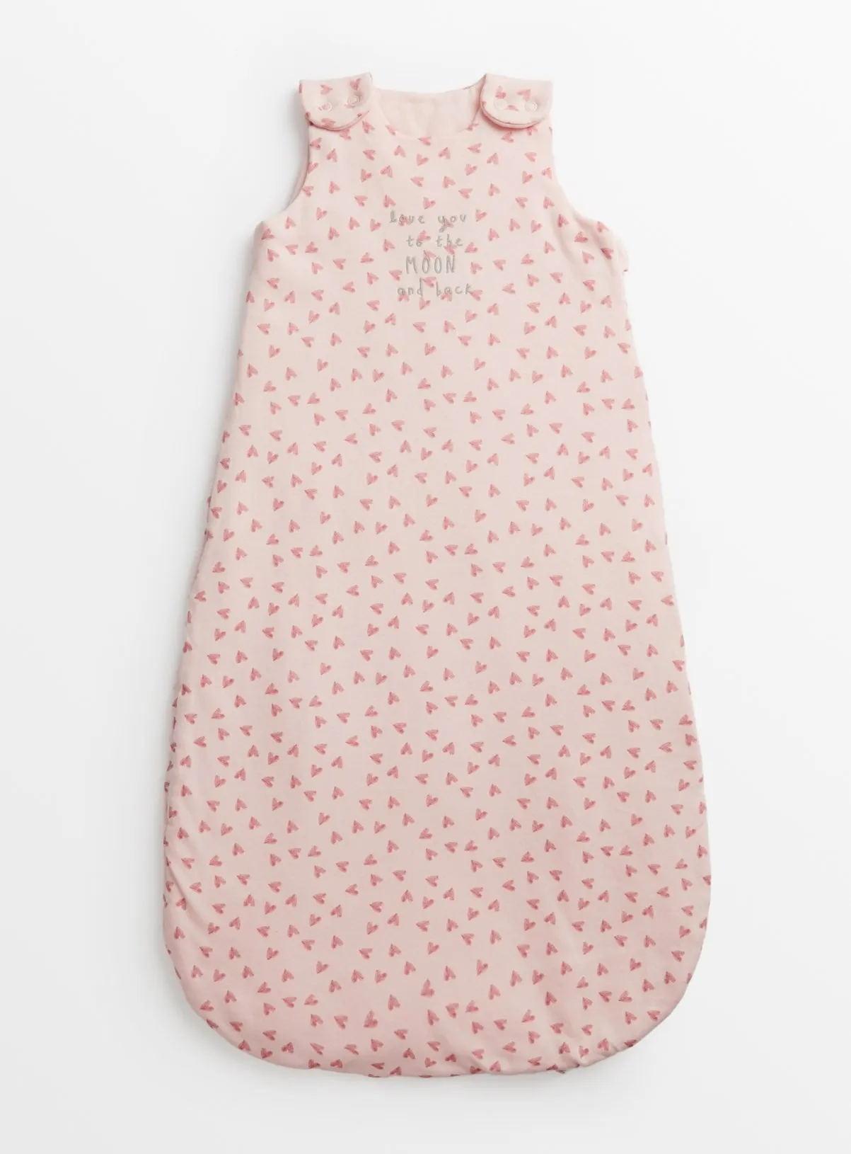 Buy Heart Print Pink 2.5 Tog Sleeping Bag 12-18 months | Sleepsuits and pyjamas | Tu