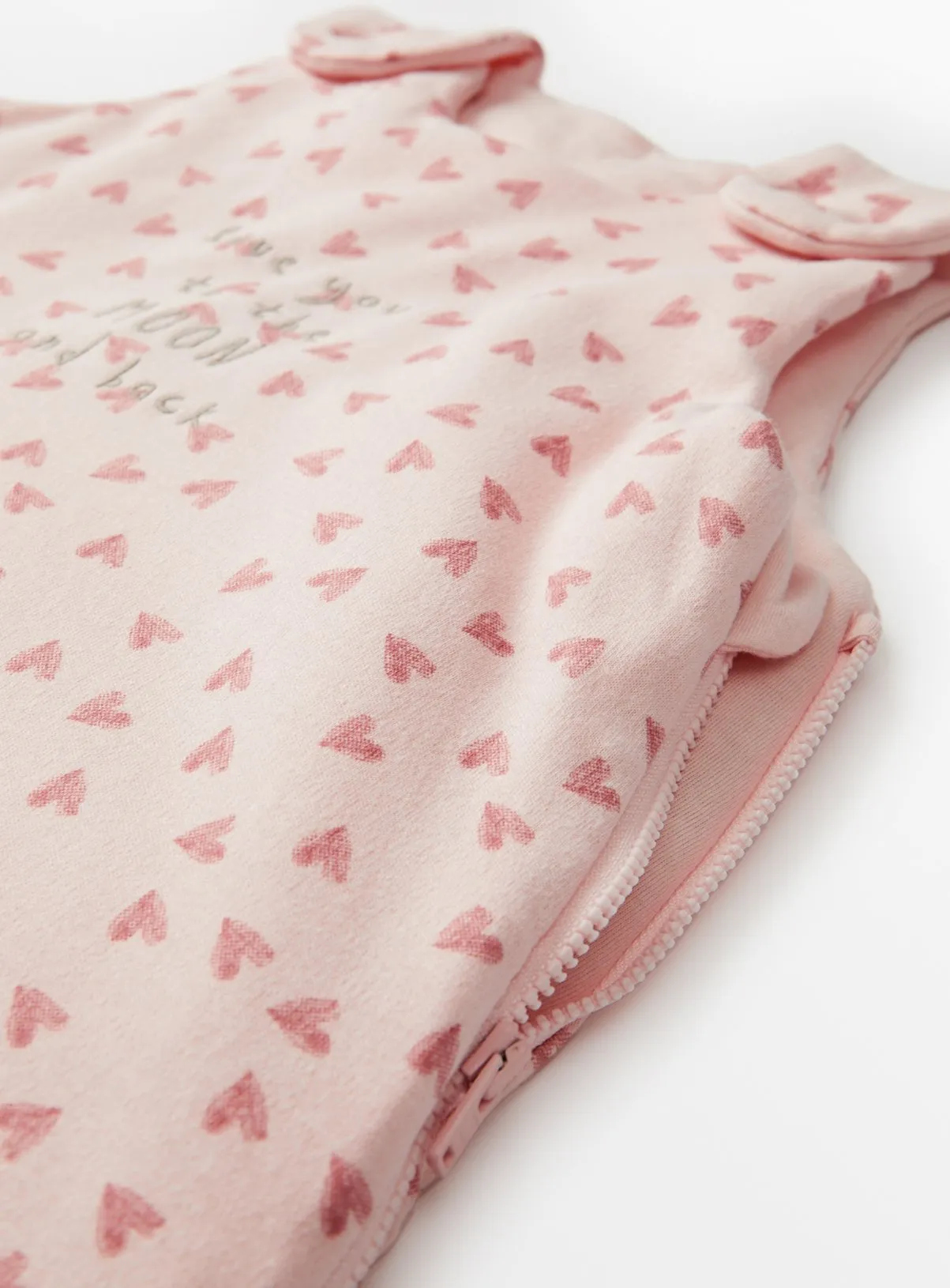 Buy Heart Print Pink 2.5 Tog Sleeping Bag 12-18 months | Sleepsuits and pyjamas | Tu