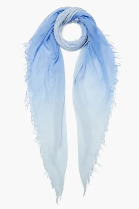 Chan Luu Cashmere & Silk Dip Dye Scarf in Wedgewood 