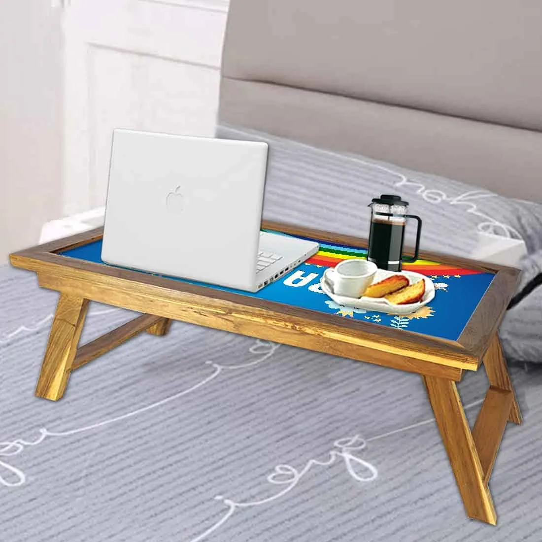 Cutom Portable Laptop Table  - Rainbow