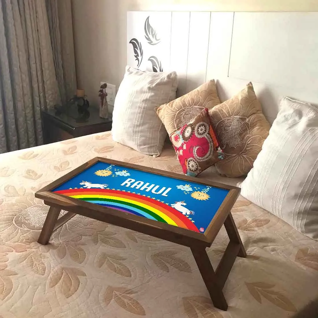 Cutom Portable Laptop Table  - Rainbow