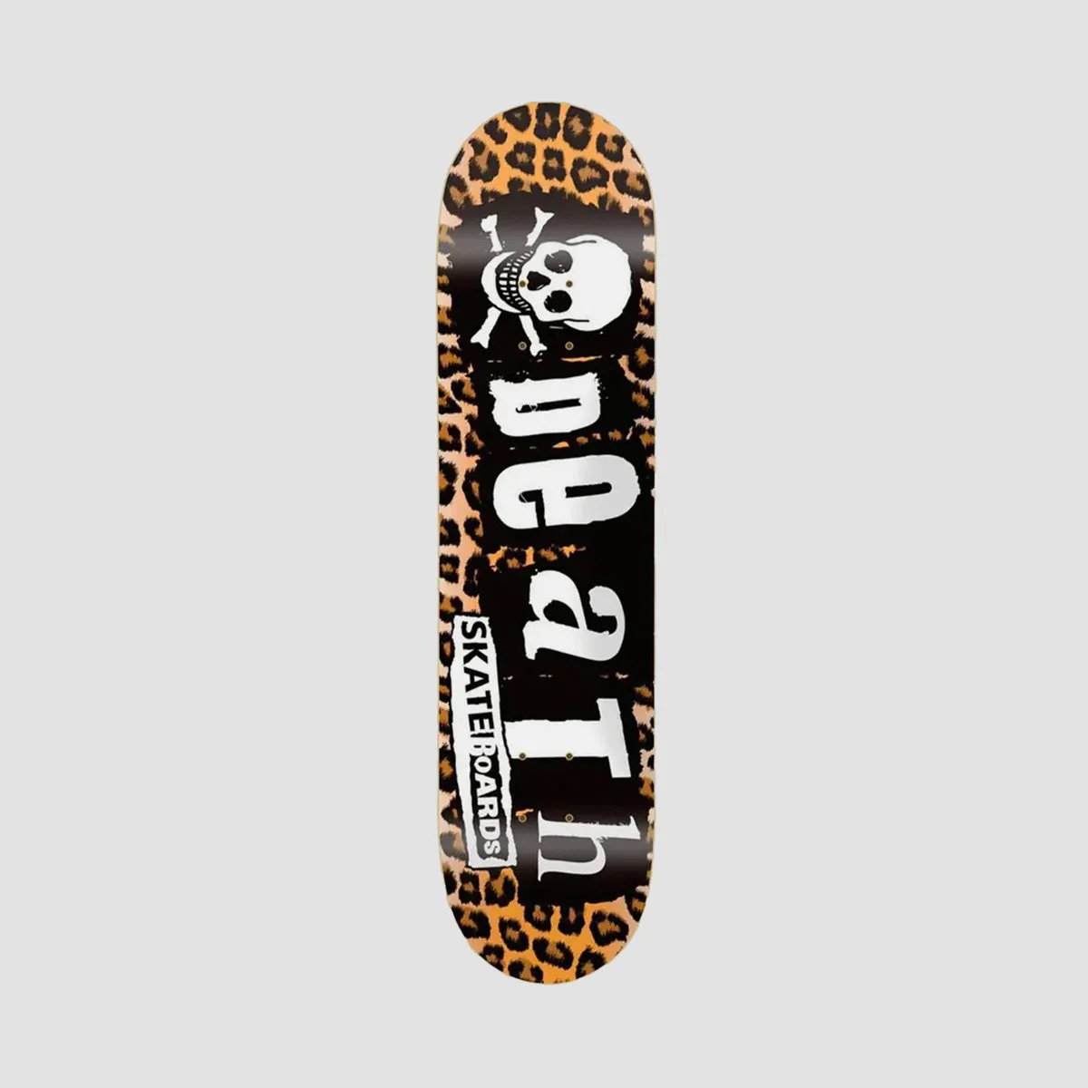 Death Leopard Punk Skateboard Deck - 8.1