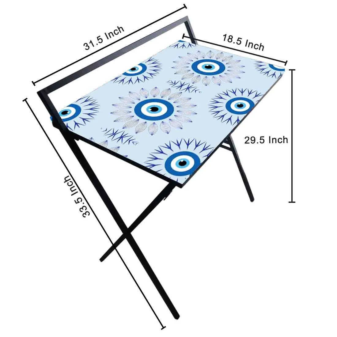 Designer Folding Study Table for Laptop Computer Desk -  Evil Eye Protector