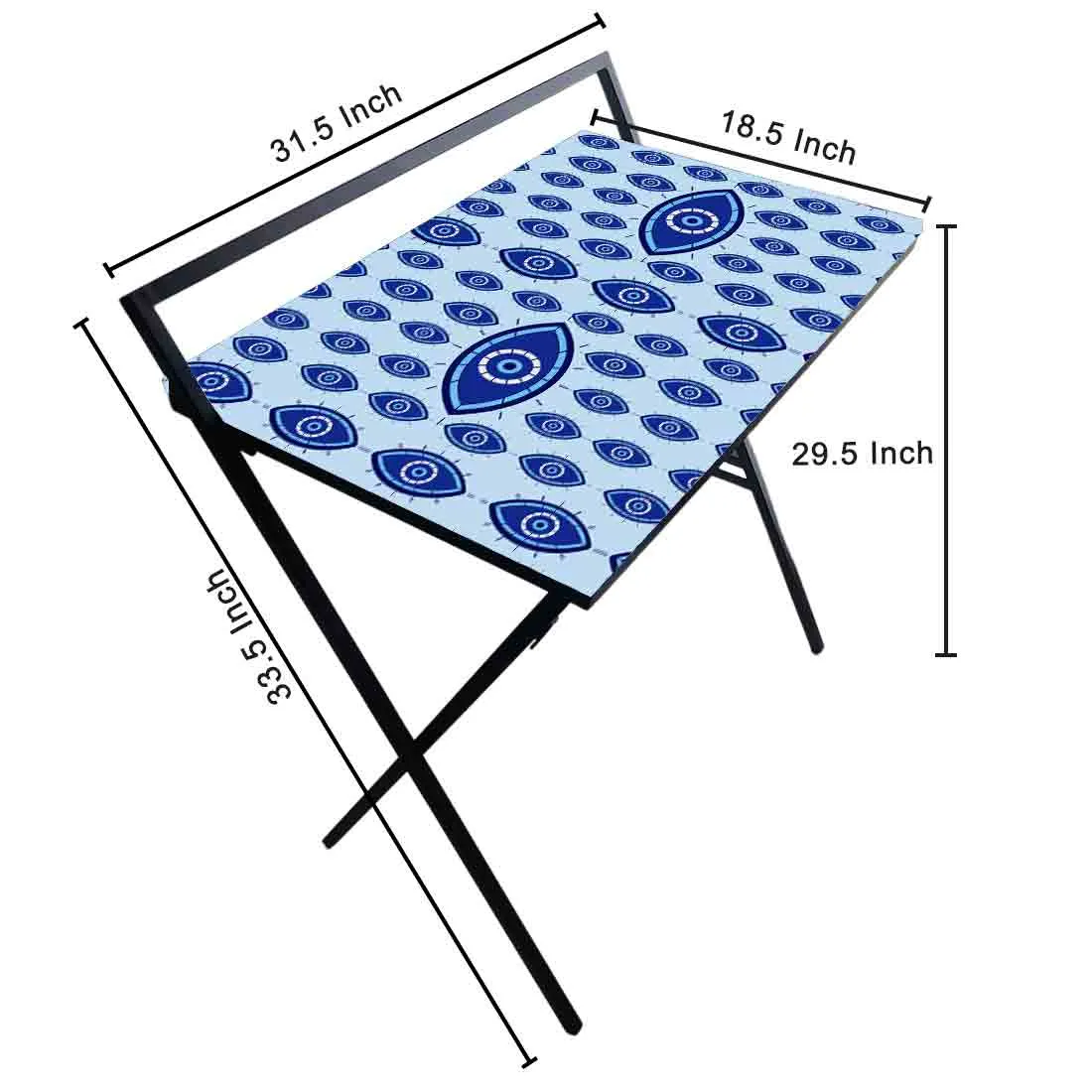 Designer Folding Study Table for Laptop Computer Desk -  Evil Eye Protector