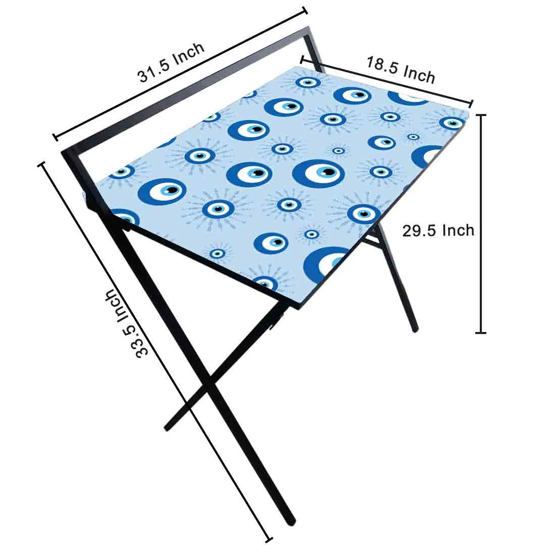 Designer Folding Study Table for Laptop Computer Desk -  Evil Eye Protector