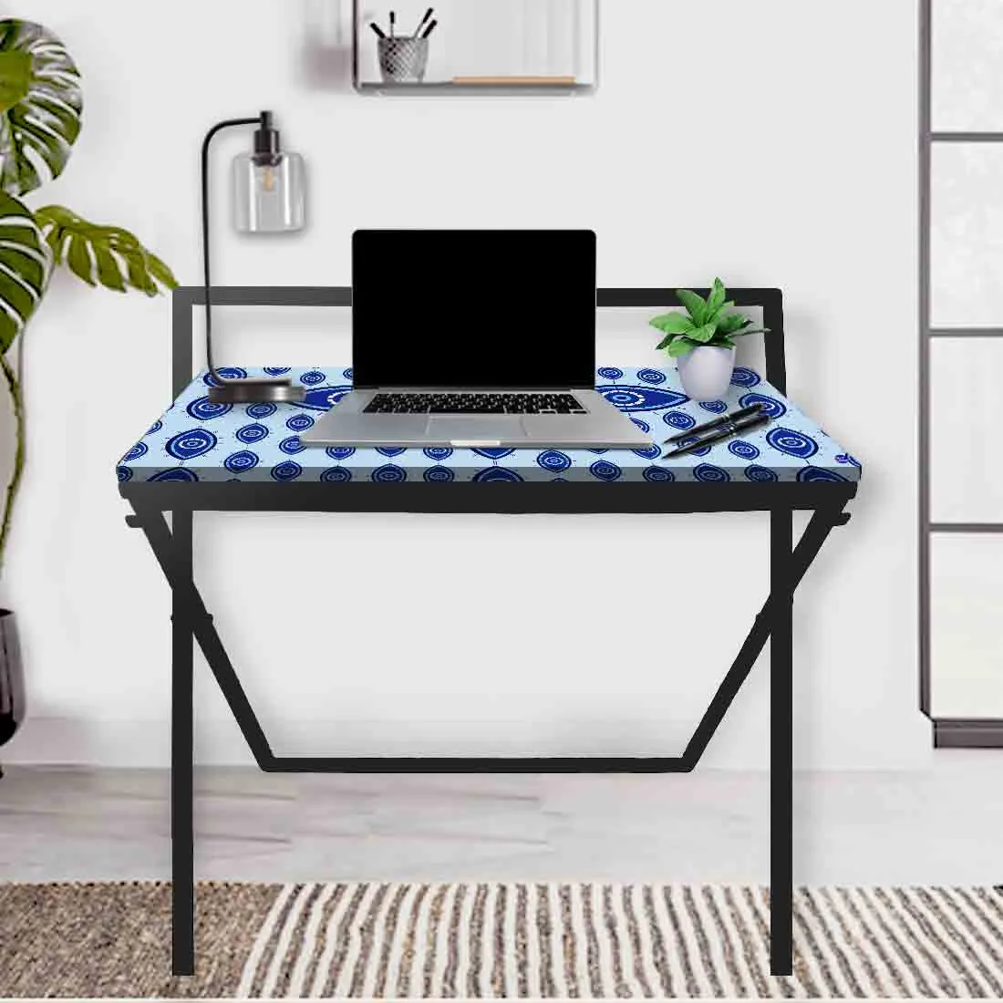 Designer Folding Study Table for Laptop Computer Desk -  Evil Eye Protector