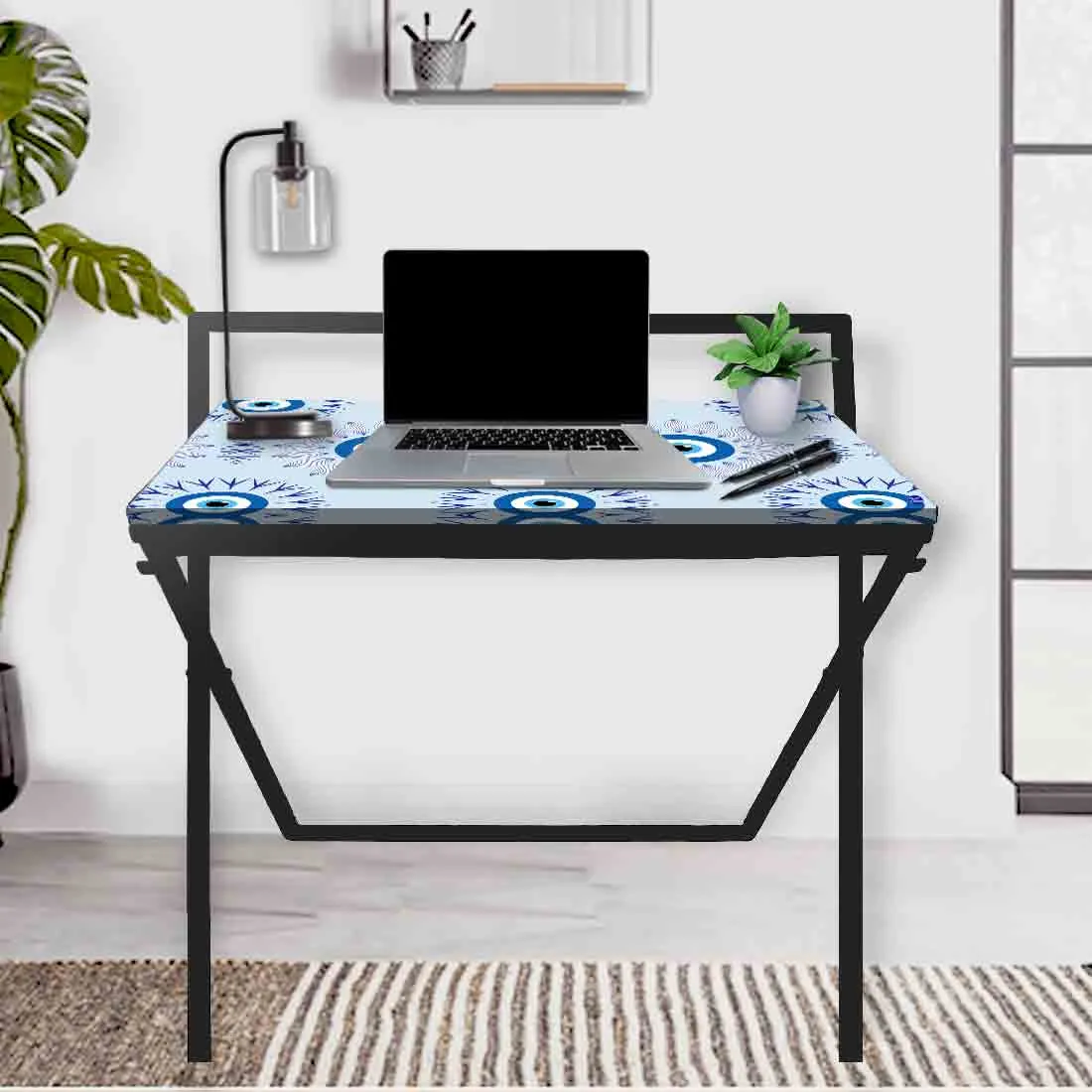 Designer Folding Study Table for Laptop Computer Desk -  Evil Eye Protector