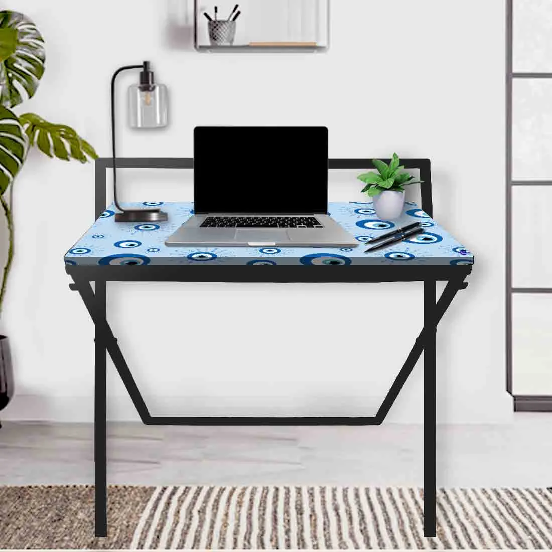 Designer Folding Study Table for Laptop Computer Desk -  Evil Eye Protector