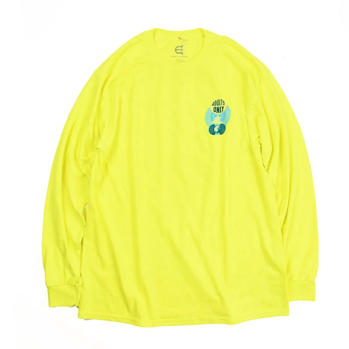 EVISEN SKATEBOARDS WORLD HALL 2 LS TEE SAFETY GREEN