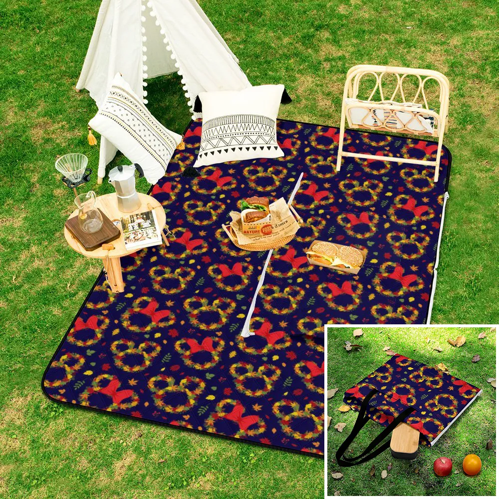 Fall Leaves Zipper Picnic Mat