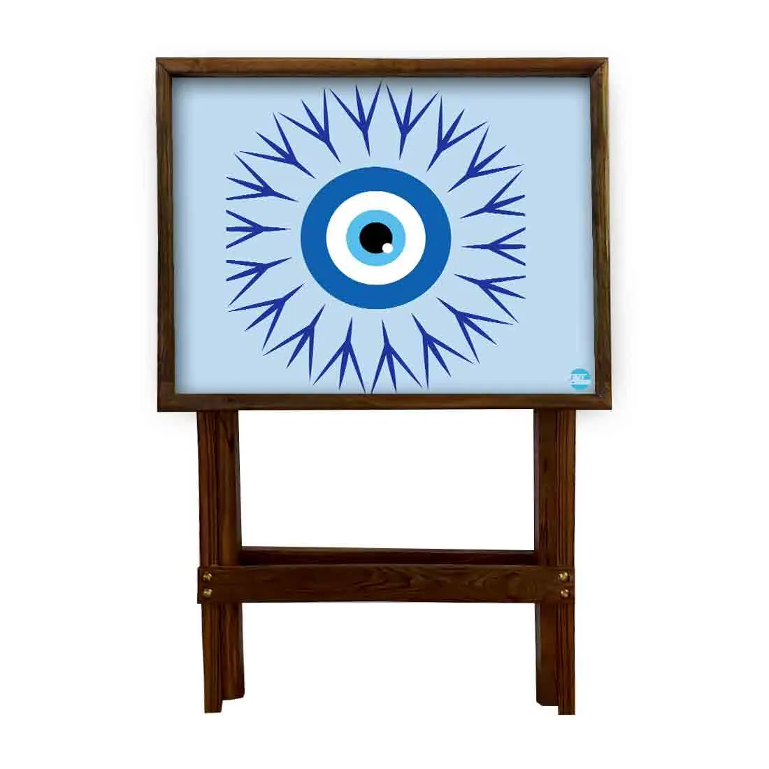 Folding TV Tray Table for Eating Breakfast Serving Table - Evil Eye Protector