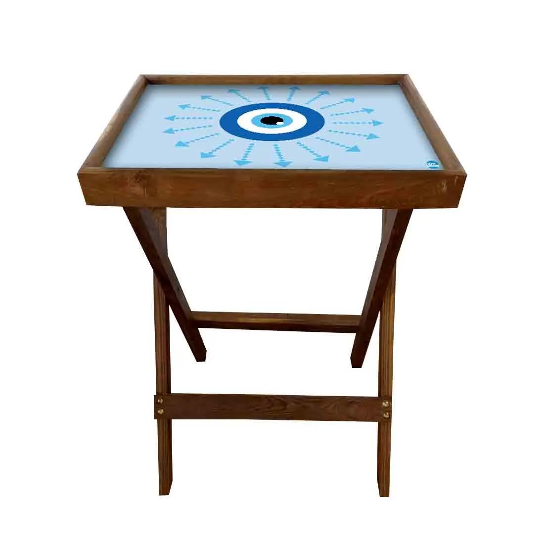 Folding TV Tray Table for Eating Breakfast Serving Table - Evil Eye Protector