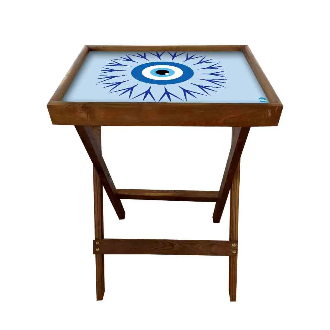 Folding TV Tray Table for Eating Breakfast Serving Table - Evil Eye Protector