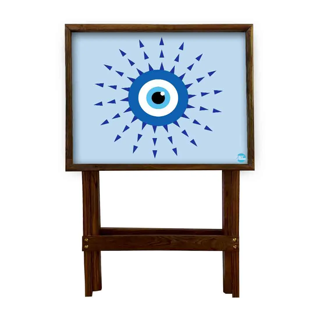 Folding TV Tray Table for Eating Breakfast Serving Table - Evil Eye Protector