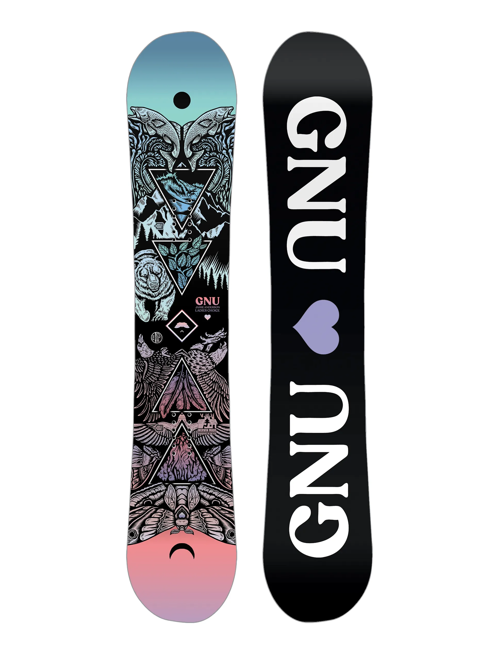 Gnu Ladies Choice Snowboard Wmn (black/white)