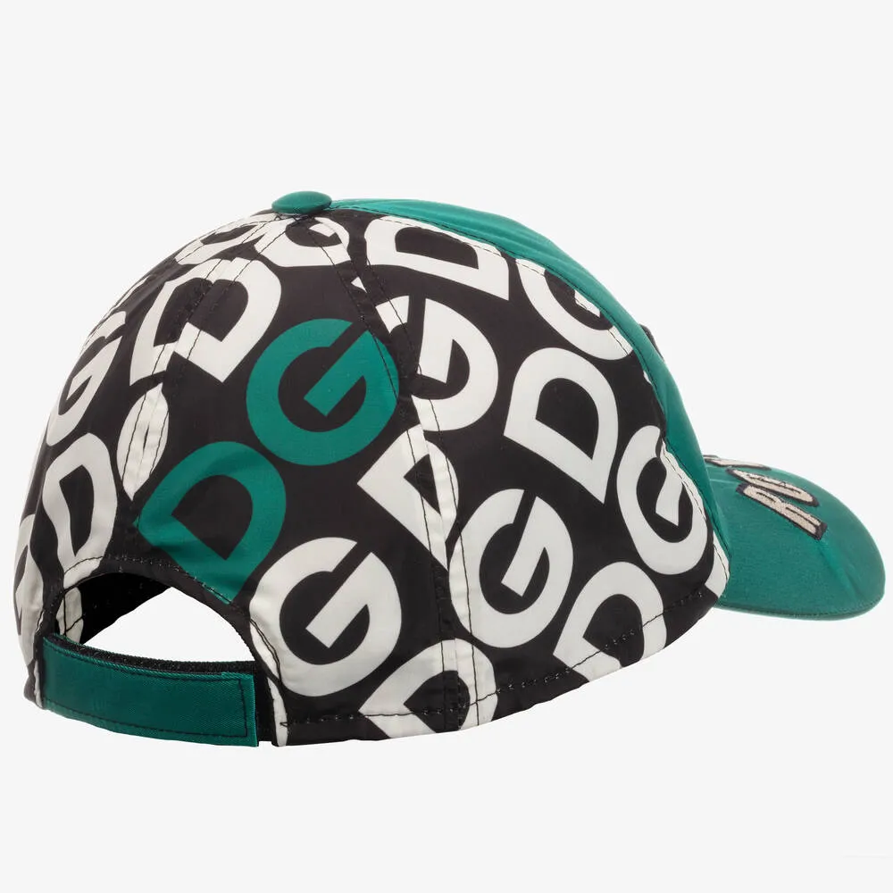 Green Satin Logo Cap