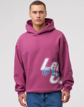 Halftone Leisure Club Hoodie in Pink | Hallensteins NZ