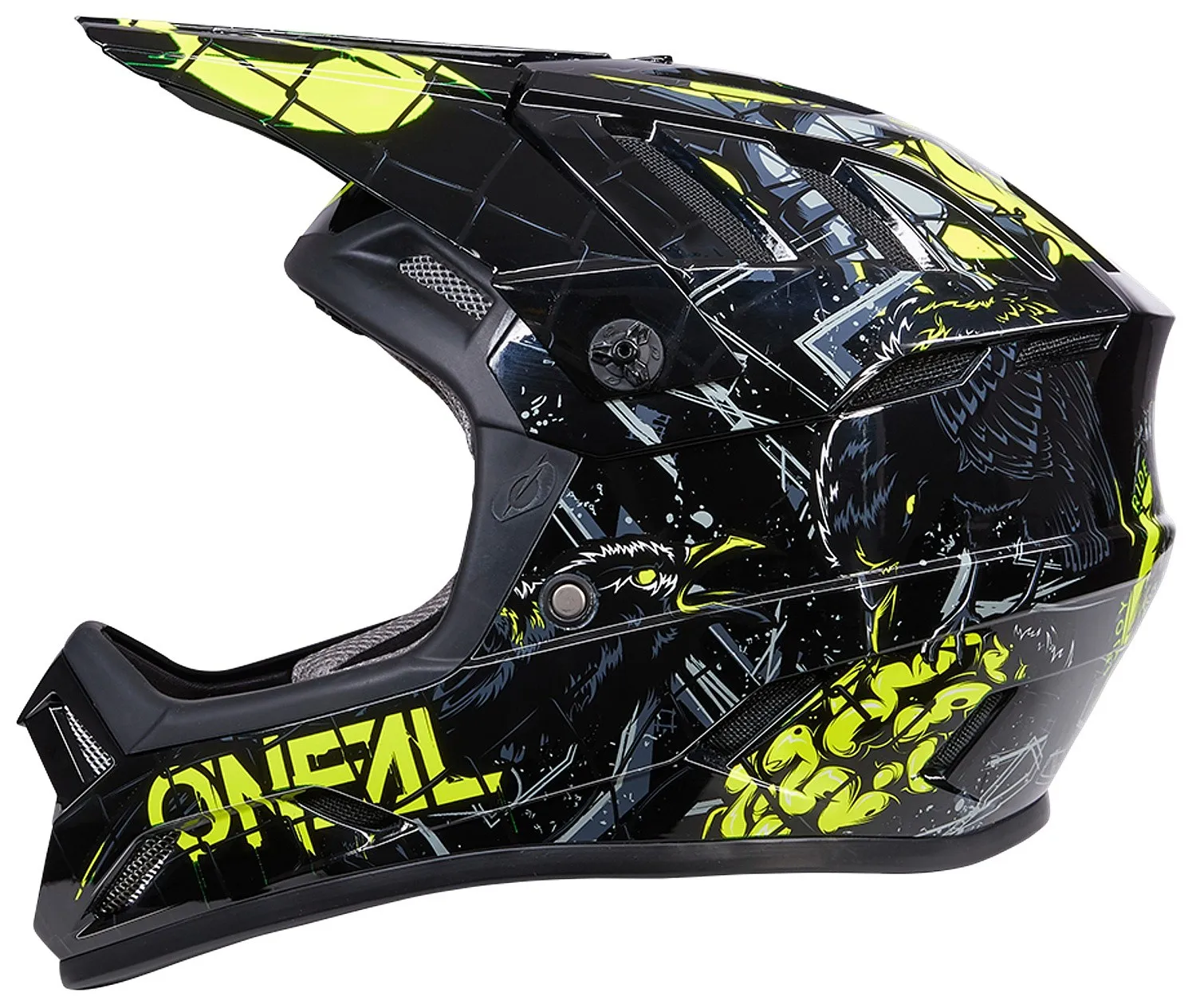 helmet O'Neal Backflip Zombie - Black/Neon Yellow