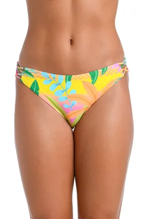 HOBIE PALMS UP STRAPPY HIPSTER BIKINI BOTTOM