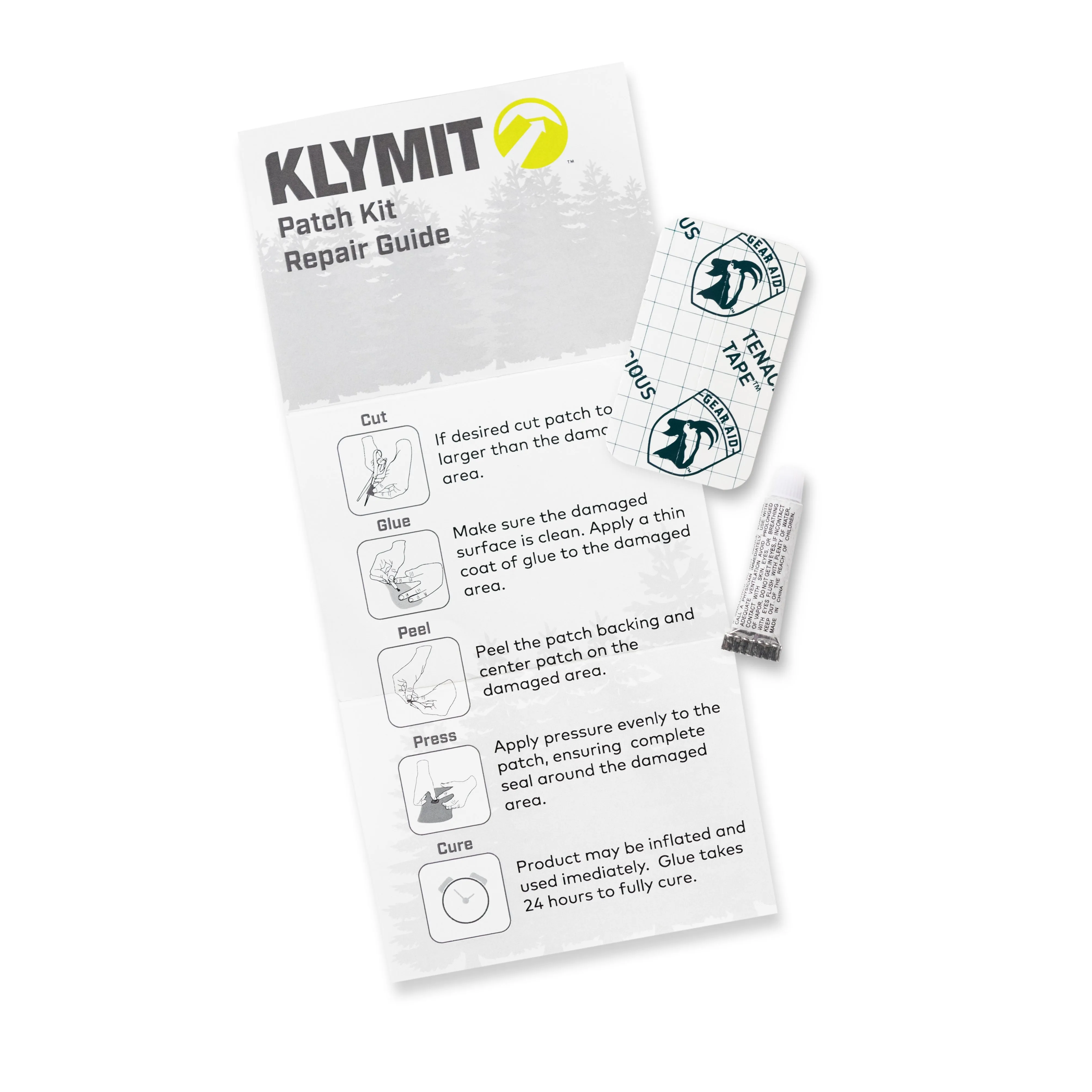 Klymit Static V Lightweight Sleeping Pad Set Options - V Sheet, Pillow X, or Air Pump & Patch Kit  