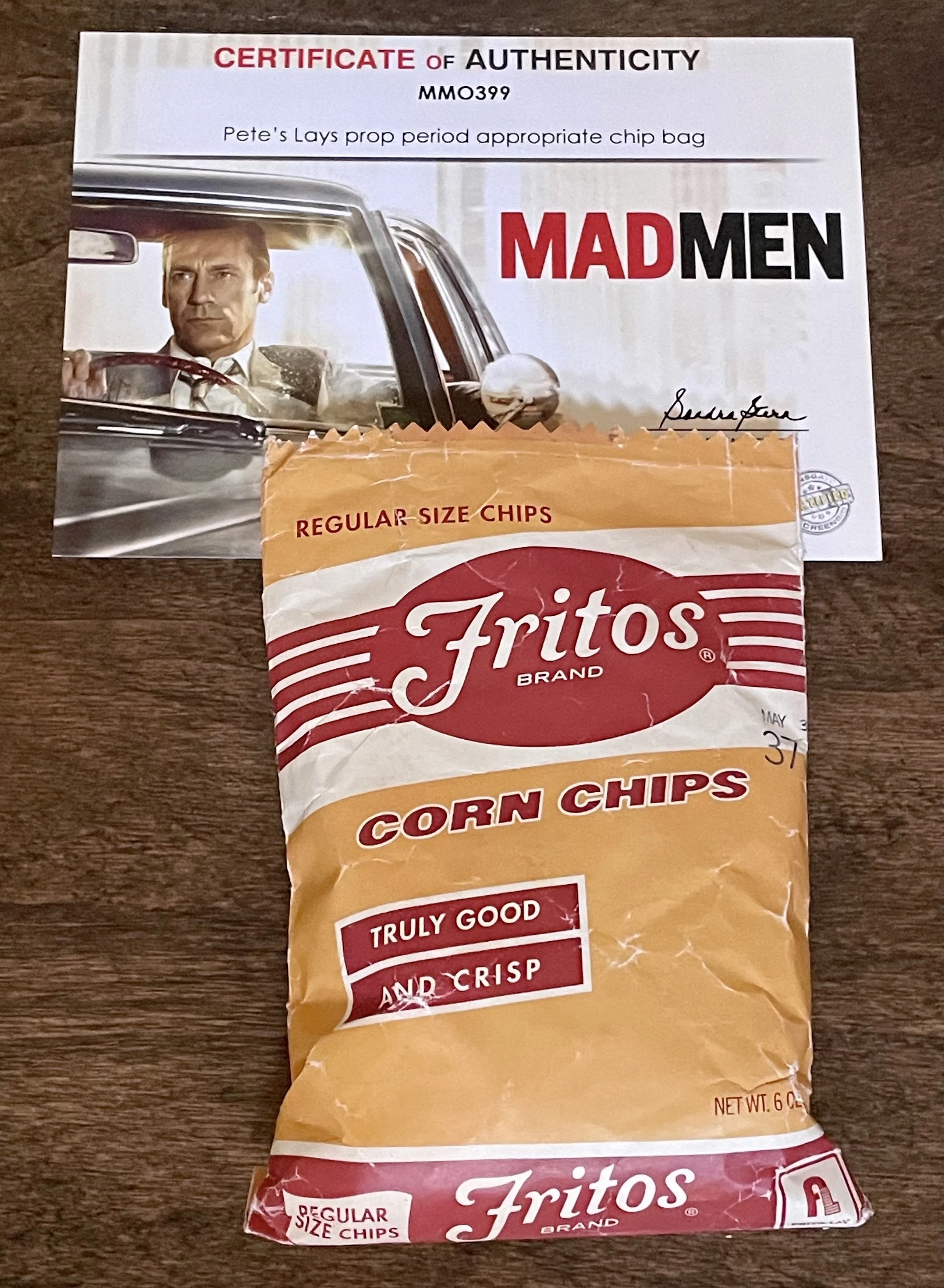 Mad Men: Pete's Frito Lays Bag