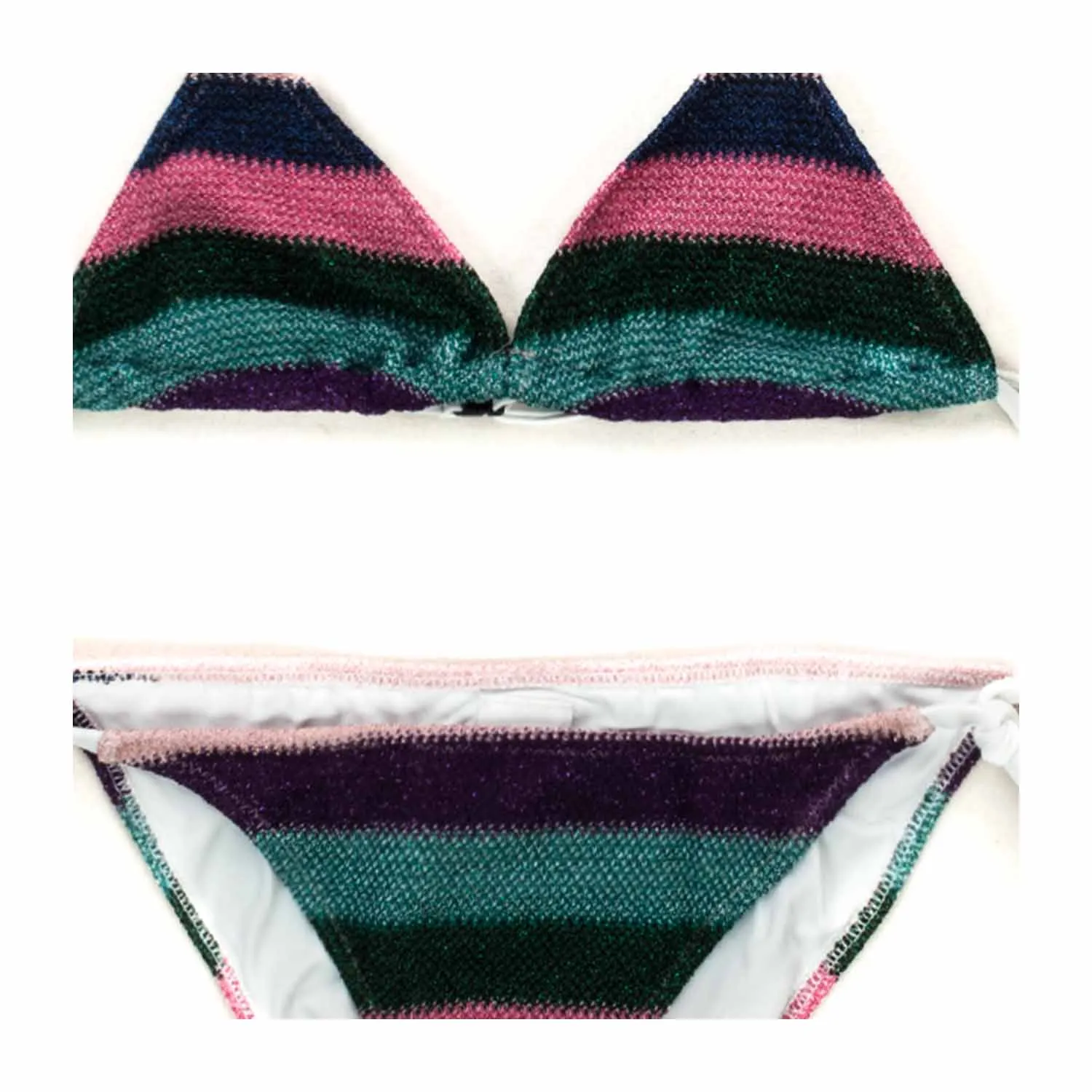 Mc2 Saint Barth Knit Bikini For Girls