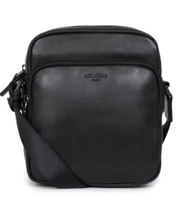 Men's black leather bag 229867