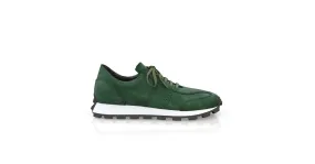 Men's Leather Running Sneakers 57220