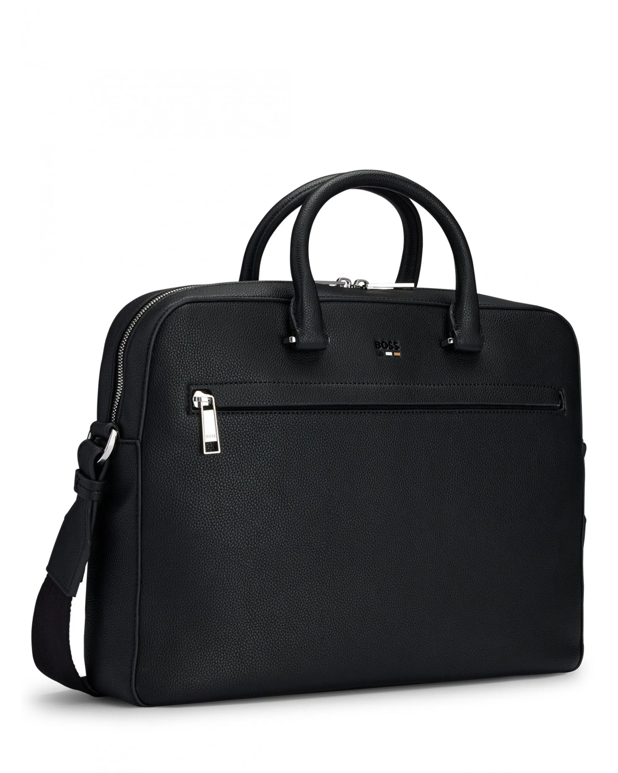 Mens Logo Document Case Bag Black