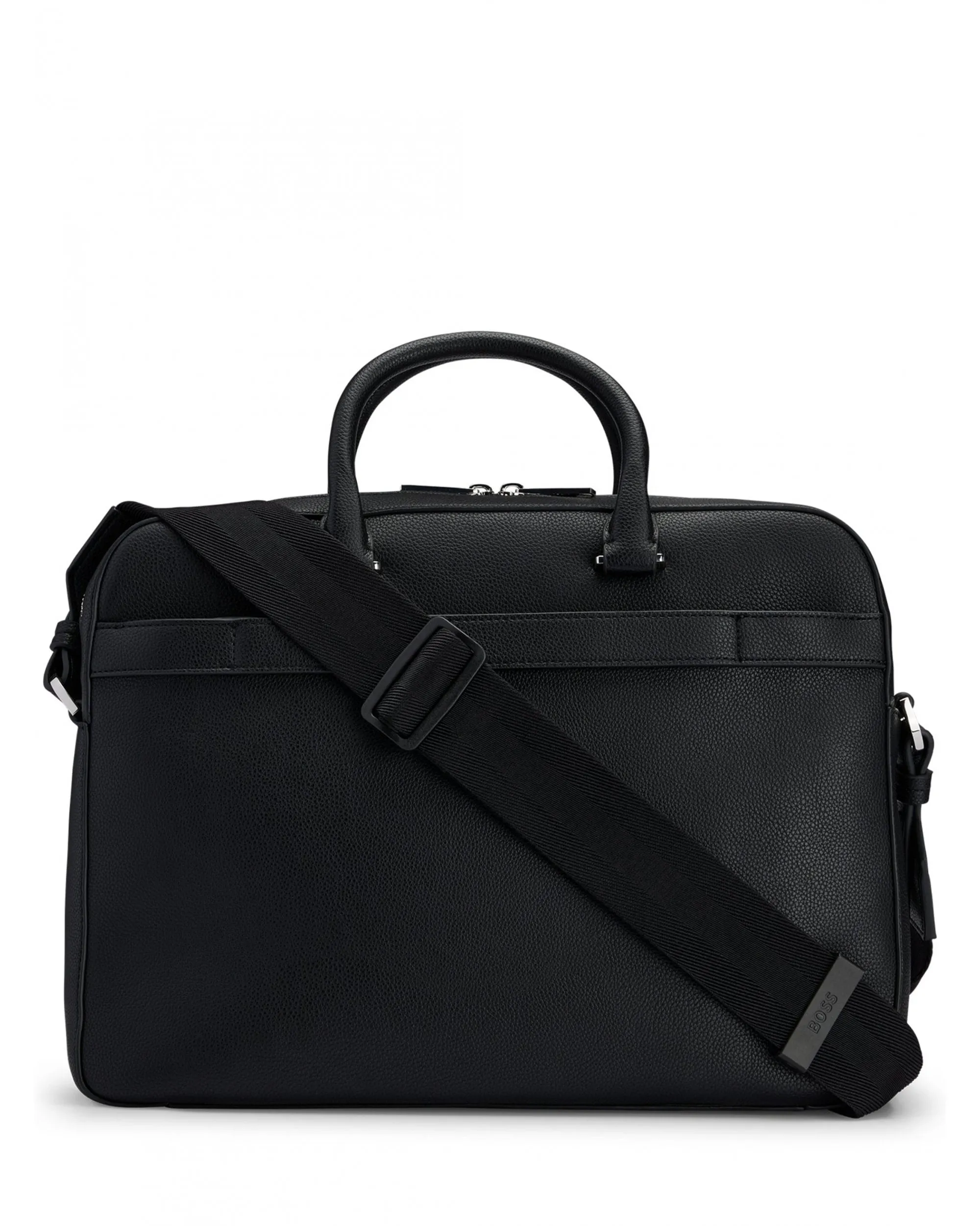 Mens Logo Document Case Bag Black