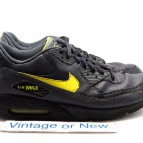 Men's Nike Air Max '90 Black Zest Anthracite Running Sho...