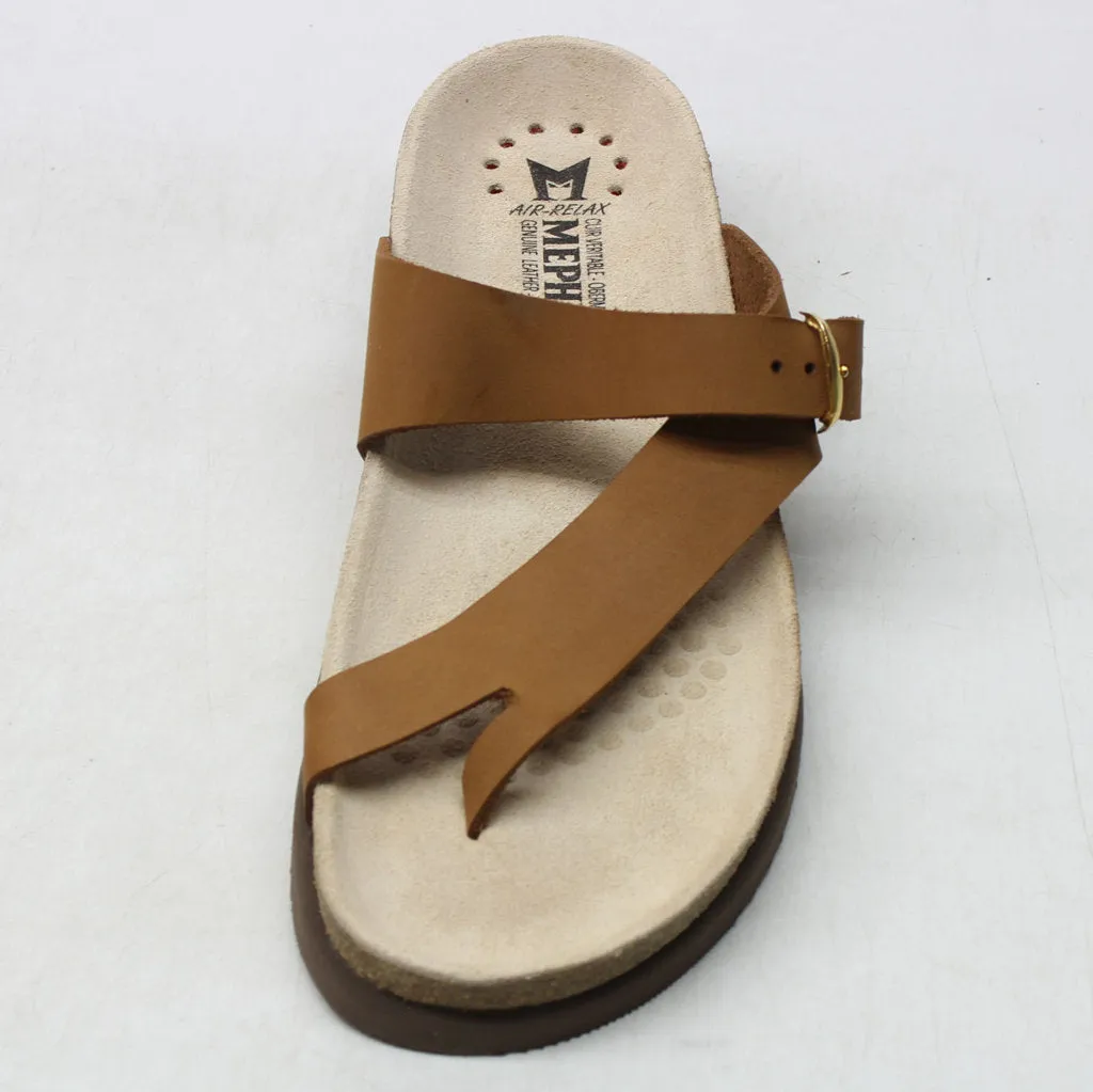 Mephisto Womens Sandals Helen Casual Buckle Strap Toe-Post Open Back Leather - UK 7.5