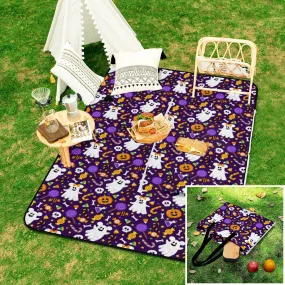 Mickey And Minnie Ghosts Zipper Picnic Mat