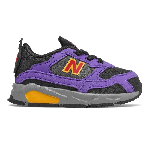 New Balance Infant Bungee Lace X-Racer - Black with Mirage Violet