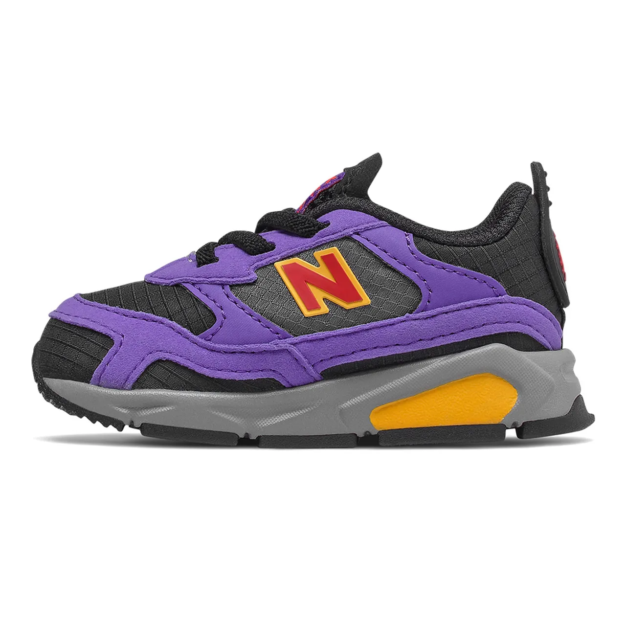 New Balance Infant Bungee Lace X-Racer - Black with Mirage Violet