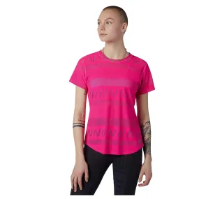 New Balance Women's Q Speed Jacquard Short Sleeve Pink Glo | Buy New Balance Women's Q Speed Jacquard Short Sleeve Pin