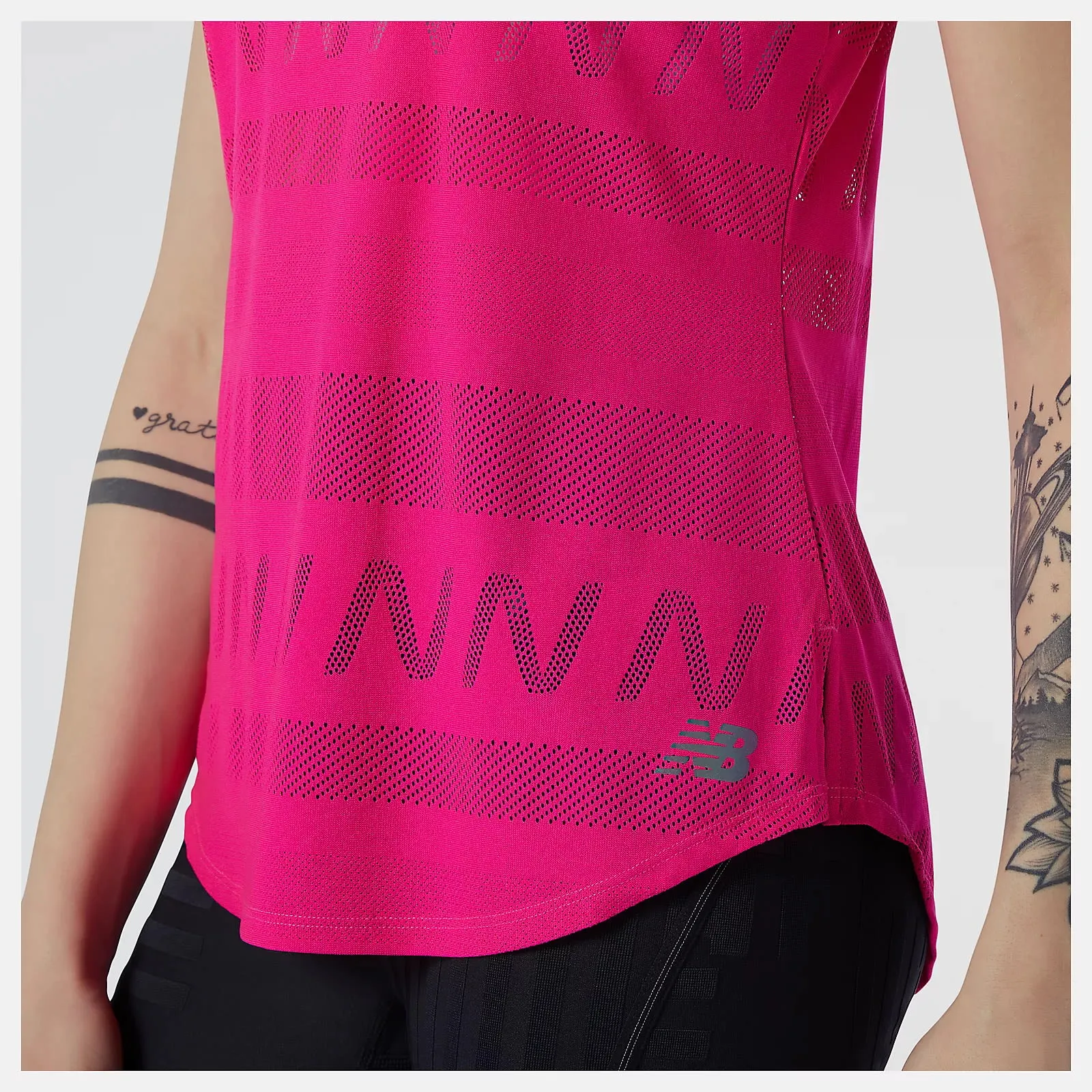 New Balance Women's Q Speed Jacquard Short Sleeve Pink Glo | Buy New Balance Women's Q Speed Jacquard Short Sleeve Pin