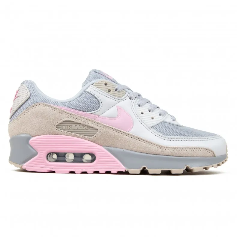 Nike Air Max 90 (Vast Grey/Pink-Wolf Grey-String)