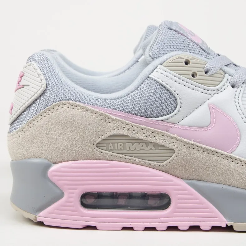 Nike Air Max 90 (Vast Grey/Pink-Wolf Grey-String)