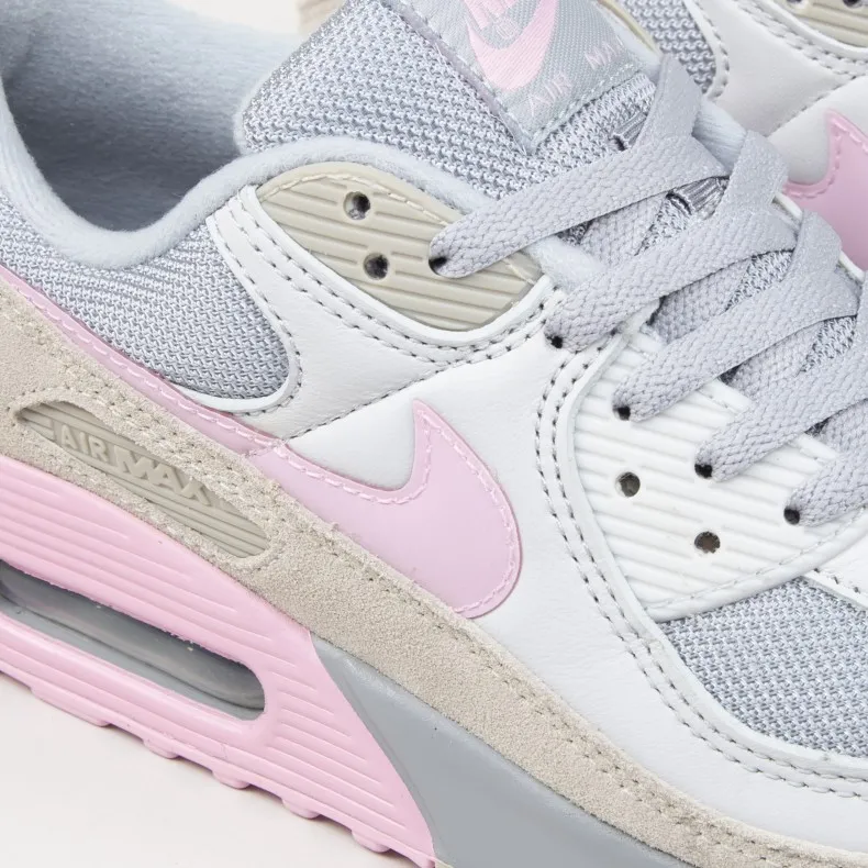 Nike Air Max 90 (Vast Grey/Pink-Wolf Grey-String)